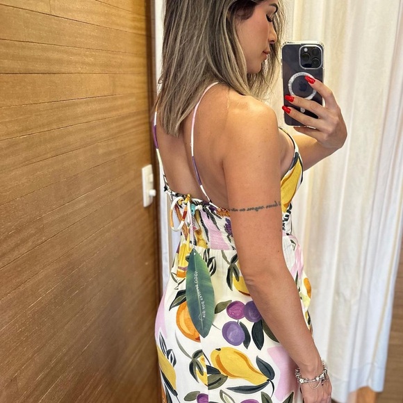 FARM Rio Midi Fruits Dress Size M - Picture 3 of 11